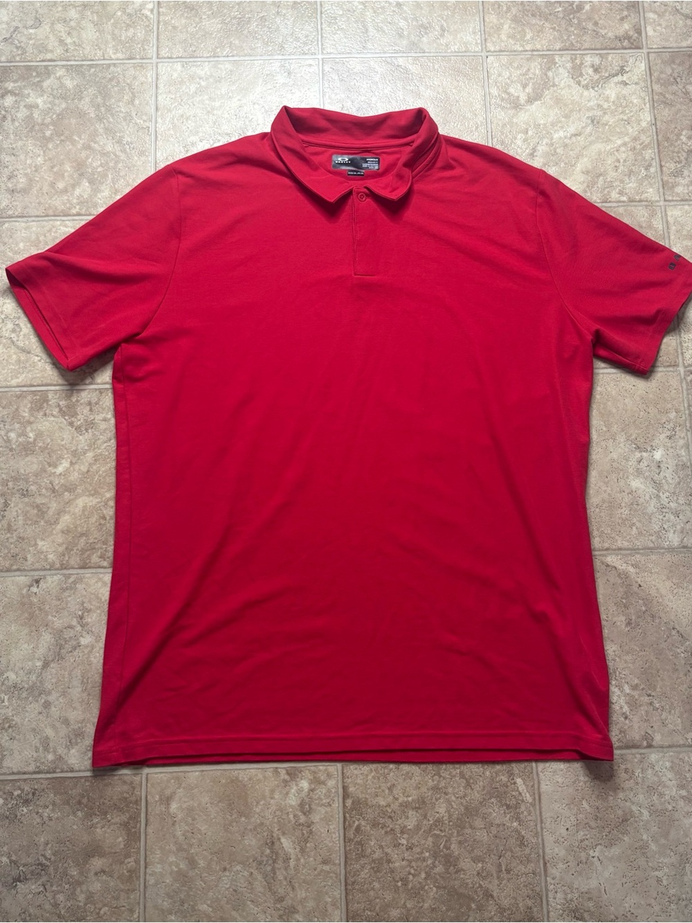 Oakley Red Men's Performance Polo